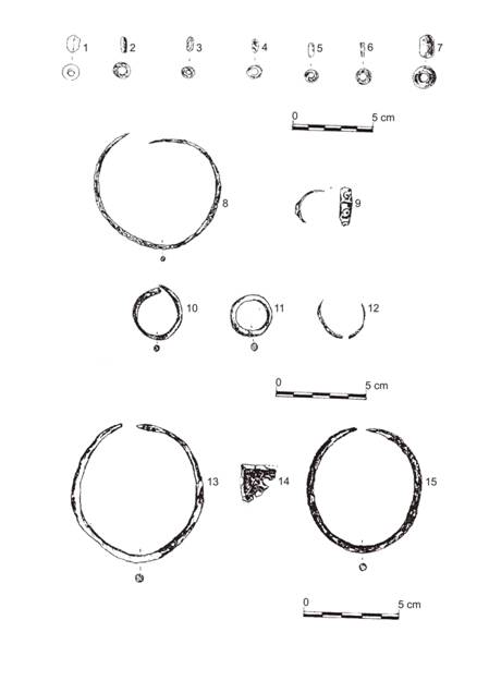 Pl. XVI. 1-15: Orăştie-Dealul Pemilor / X2 ( după Pinter-Luca 1995 )